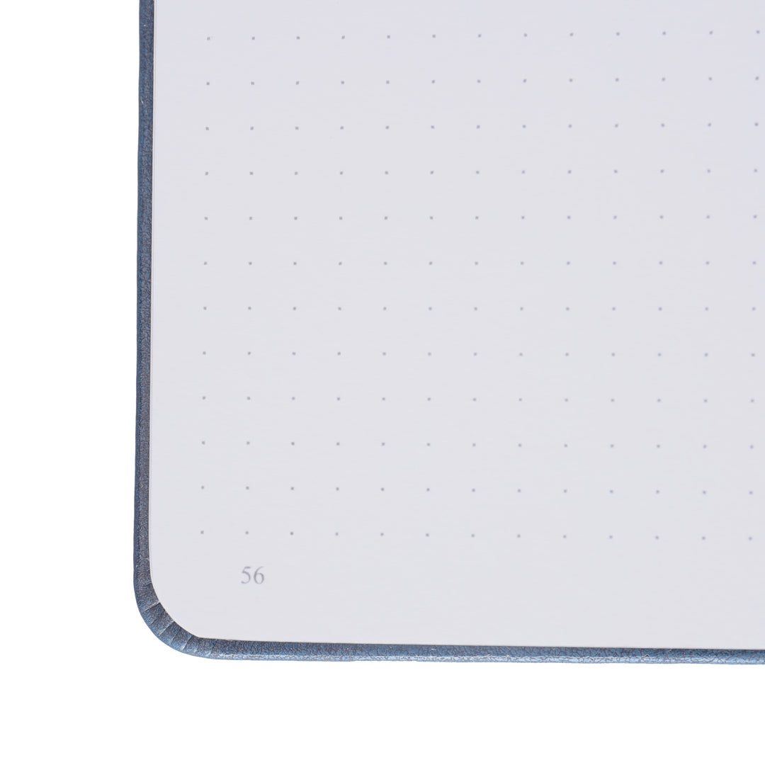 A5 Moon Butterfly Dot Grid Notebook - Navy