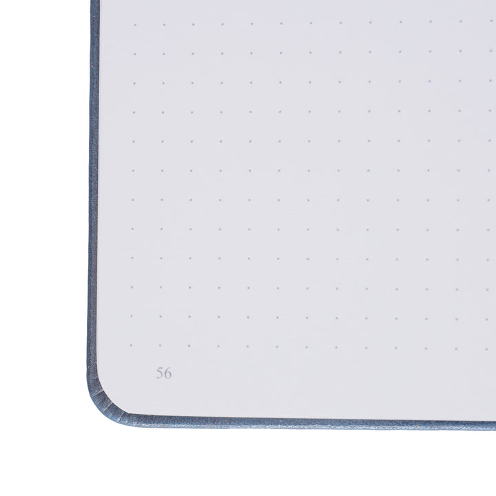 A5 Moon Butterfly Dot Grid Notebook - Navy