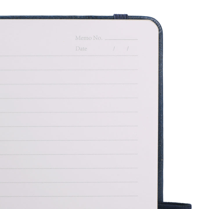 A5 Moon Butterfly Lined Notebook - Navy