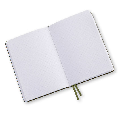 Moon Dot Grid Notebook - A5