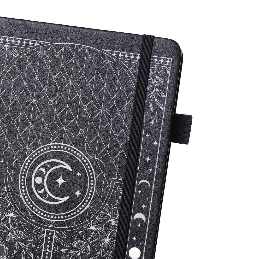 A5 Moon's Power Dot Grid Notebook - Black
