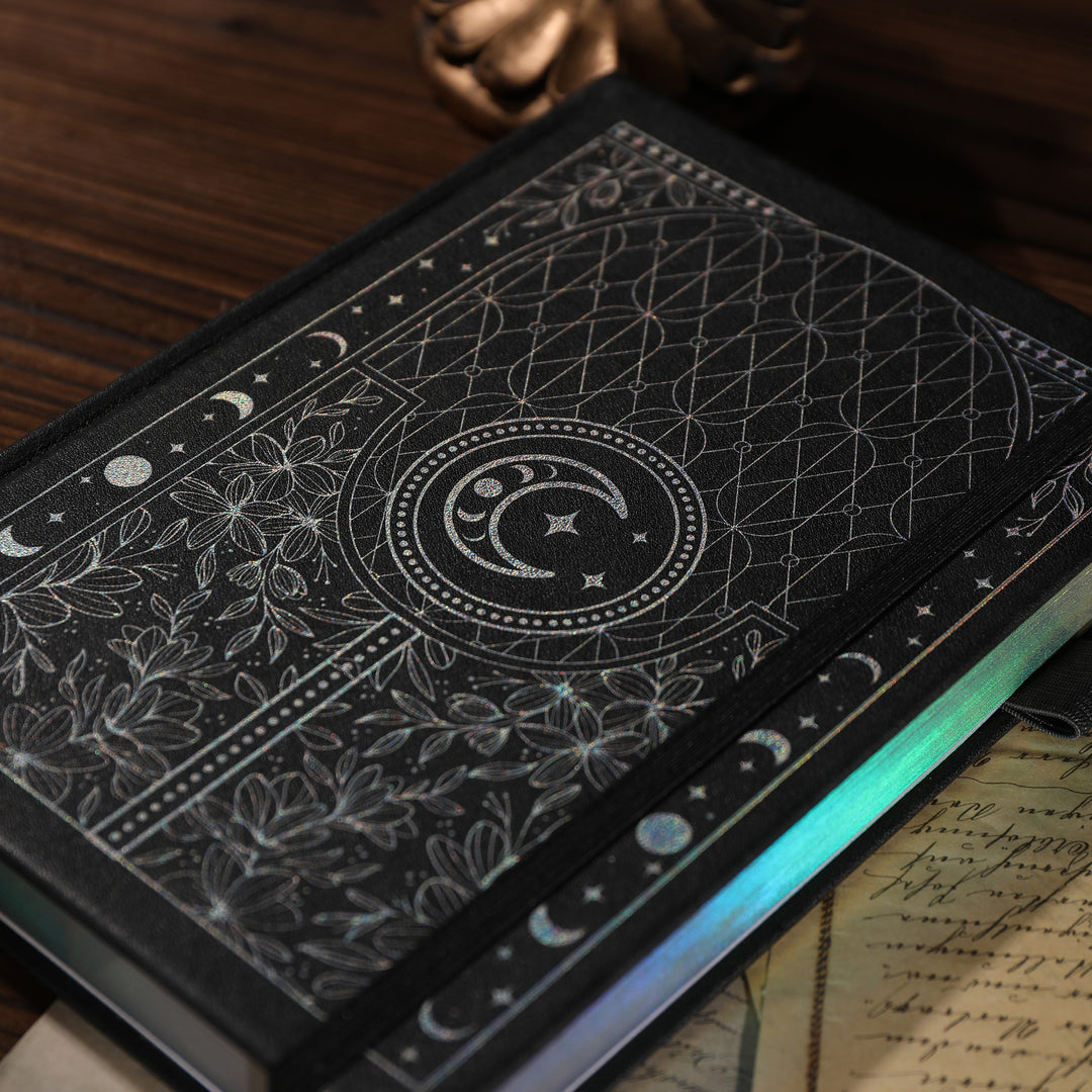 A5 Moon's Power Dot Grid Notebook - Black