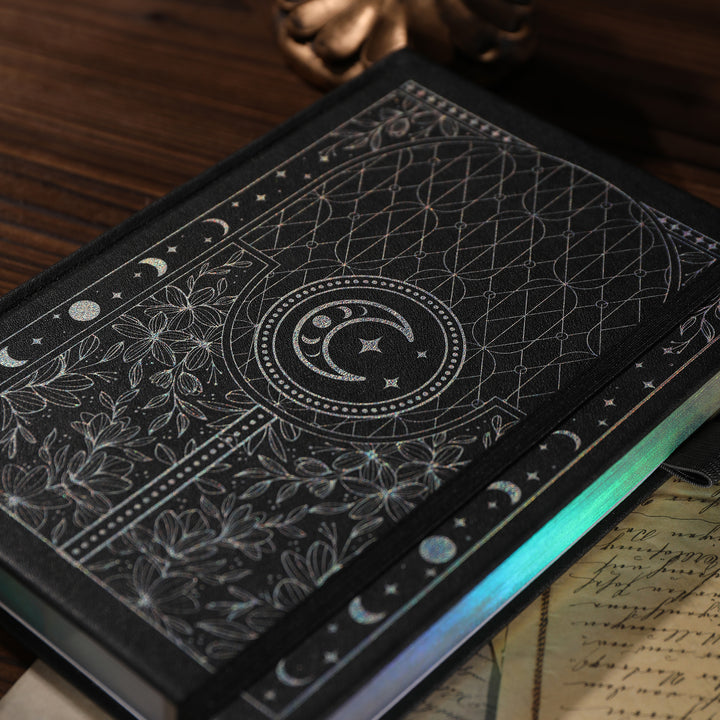 A5 Moon's Power Dot Grid Notebook - Black