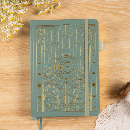 A5 Moon's Power Dot Grid Notebook - Teal