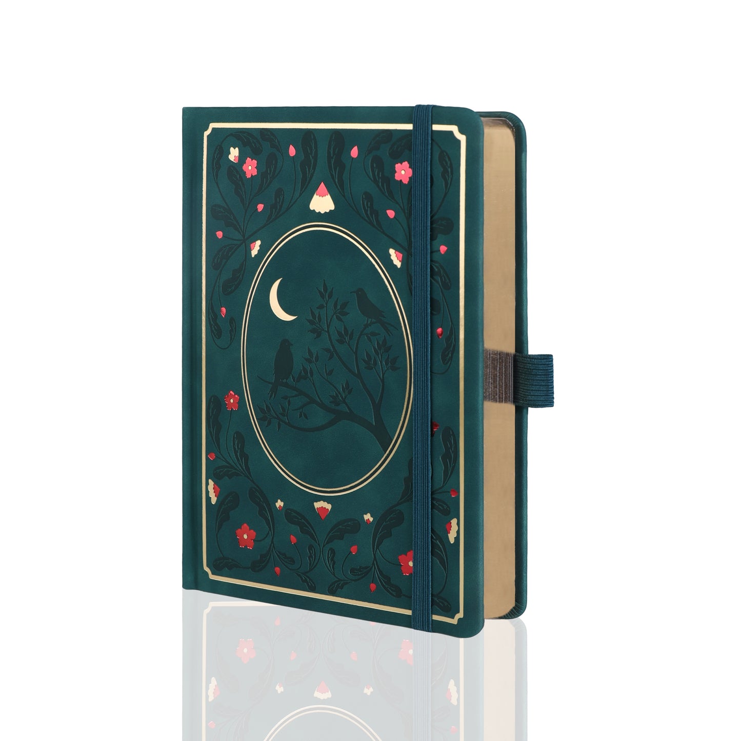 A5 Moonlight Melody Dot Grid Notebook - Deep Green