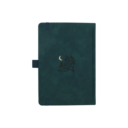 A5 Moonlight Melody Dot Grid Notebook - Deep Green