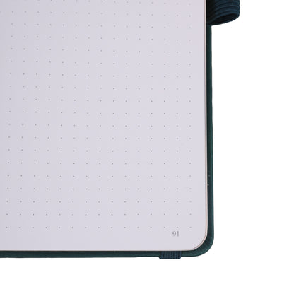 A5 Moonlight Melody Dot Grid Notebook - Deep Green