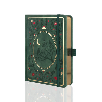 A5 Moonlight Melody Dot Grid Notebook - Green