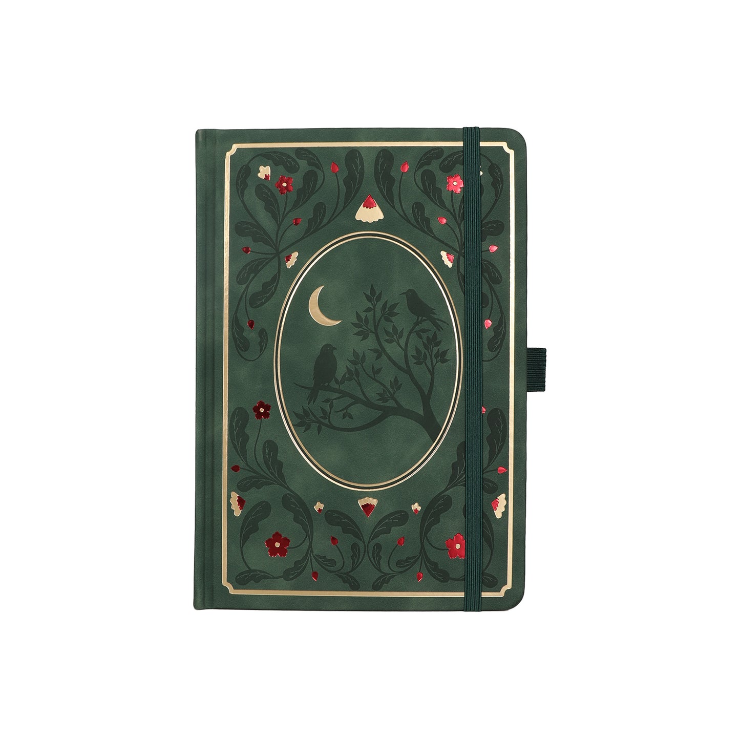 A5 Moonlight Melody Dot Grid Notebook - Green