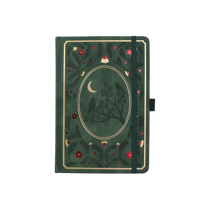 A5 Moonlight Melody Dot Grid Notebook - Green
