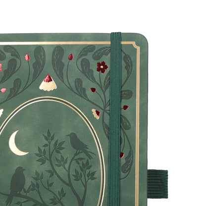 A5 Moonlight Melody Dot Grid Notebook - Green