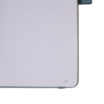 A5 Moonlight Melody Dot Grid Notebook - Light Blue