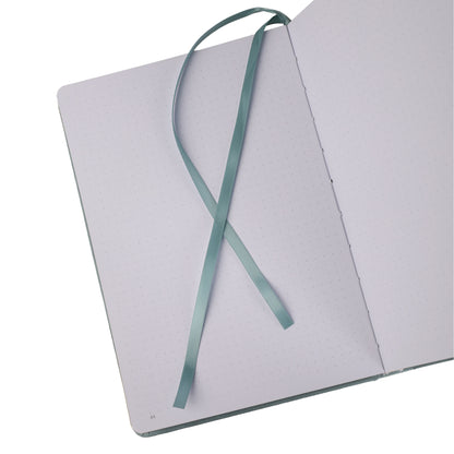 A5 Moonlight Melody Dot Grid Notebook - Light Blue