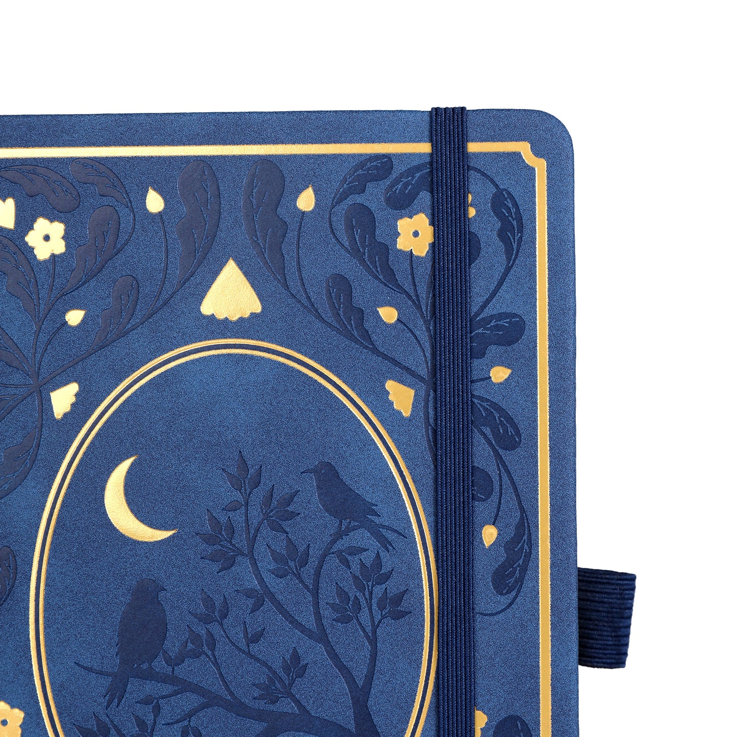 A5 Moonlight Melody Dot Grid Notebook - Navy