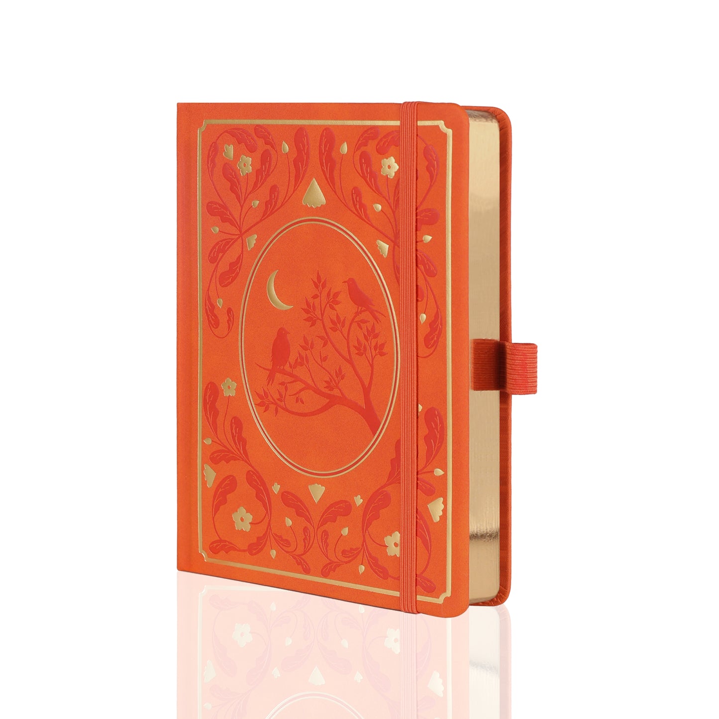 A5 Moonlight Melody Dot Grid Notebook - Orange