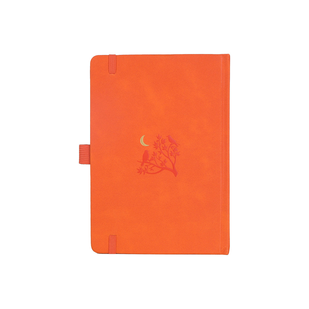 A5 Moonlight Melody Dot Grid Notebook - Orange