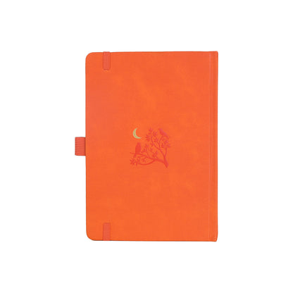 A5 Moonlight Melody Dot Grid Notebook - Orange