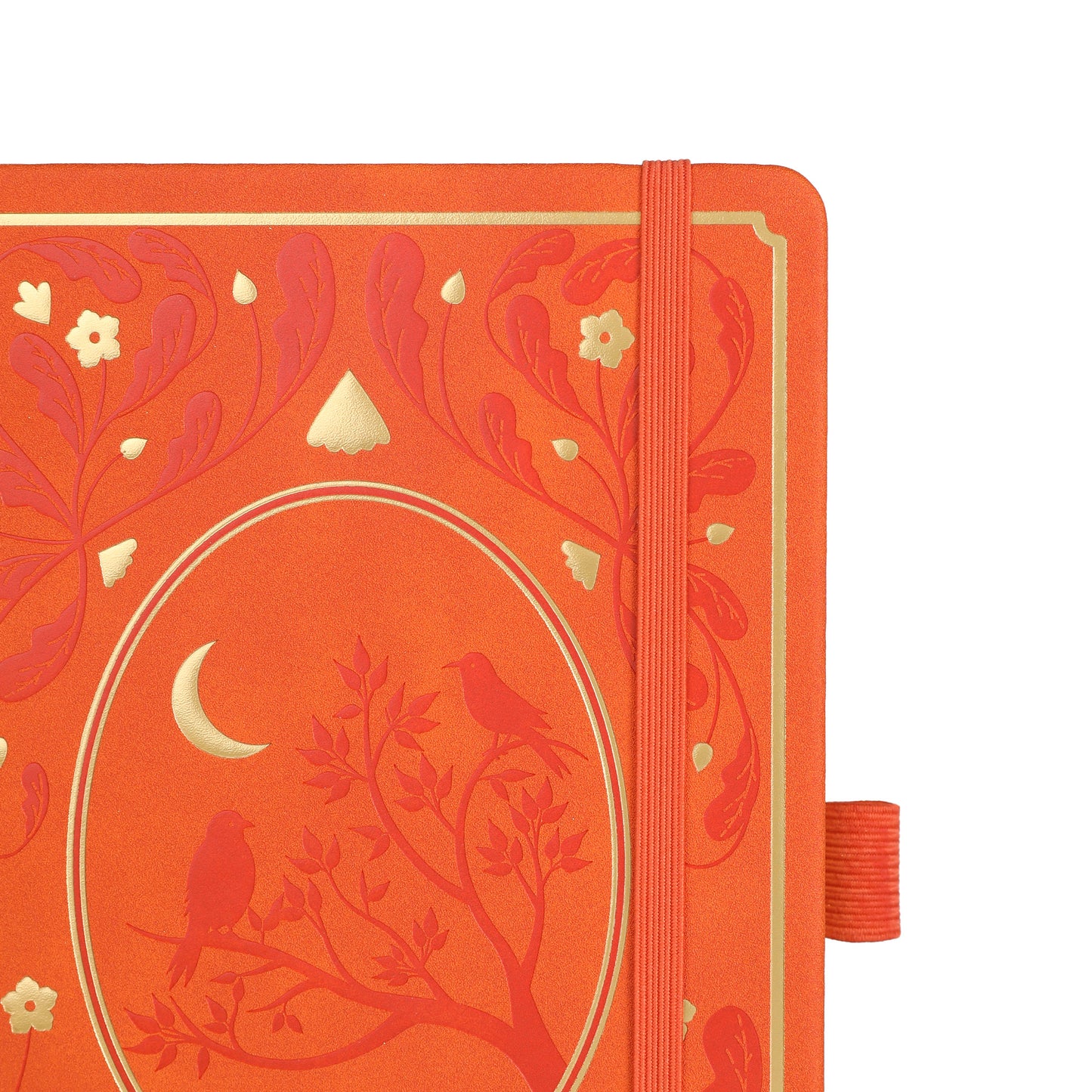 A5 Moonlight Melody Dot Grid Notebook - Orange