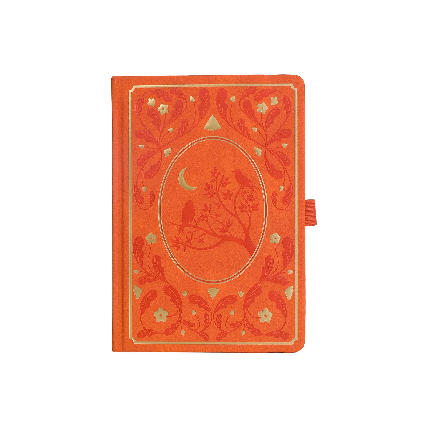 A5 Moonlight Melody Dot Grid Notebook - Orange