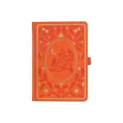 A5 Moonlight Melody Dot Grid Notebook - Orange