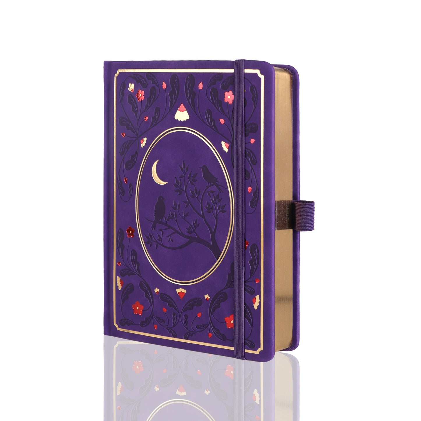 A5 Moonlight Melody Dot Grid Notebook - Purple