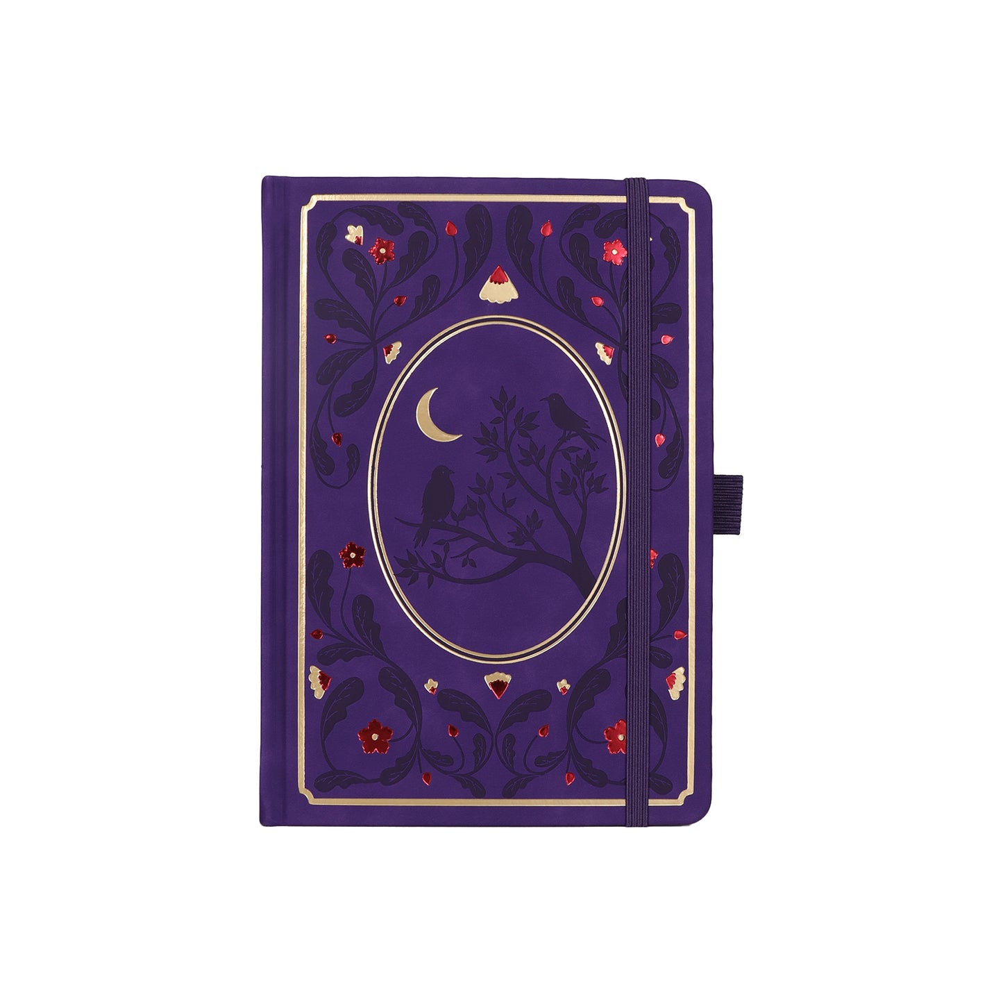 A5 Moonlight Melody Dot Grid Notebook - Purple