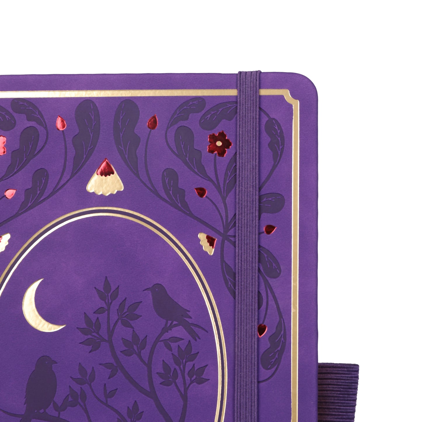 A5 Moonlight Melody Dot Grid Notebook - Purple