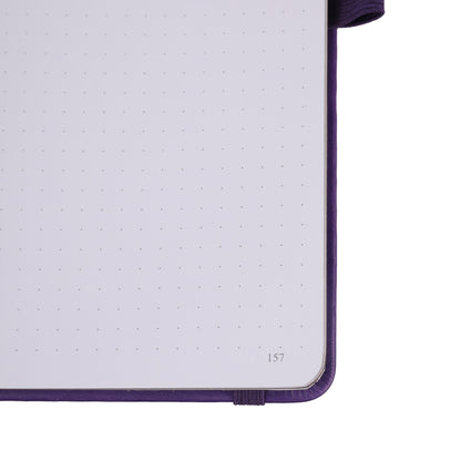 A5 Moonlight Melody Dot Grid Notebook - Purple