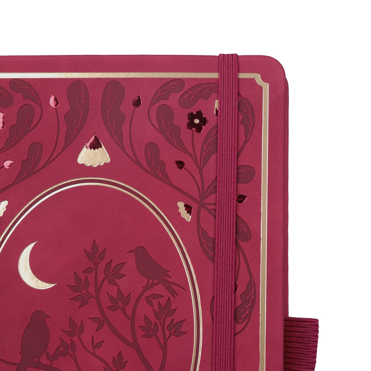 A5 Moonlight Melody Dot Grid Notebook - Red