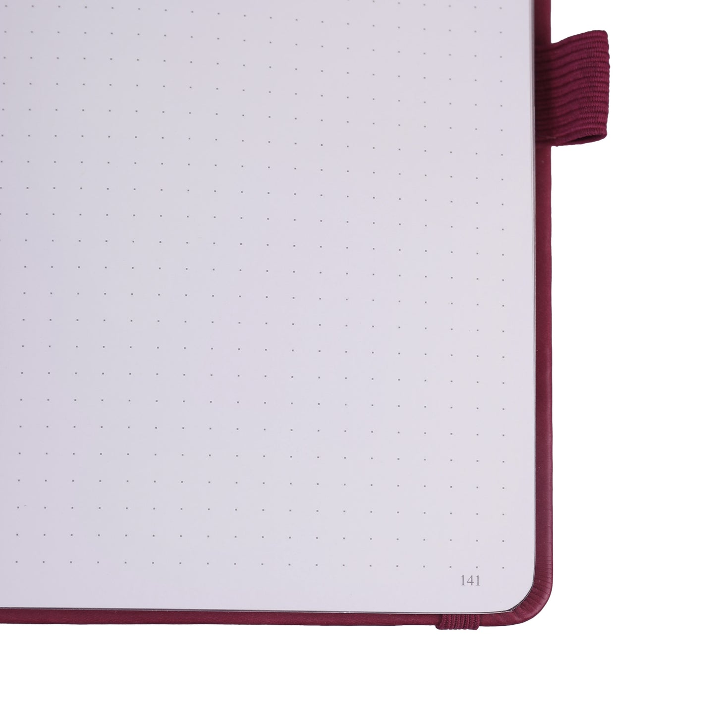 A5 Moonlight Melody Dot Grid Notebook - Red