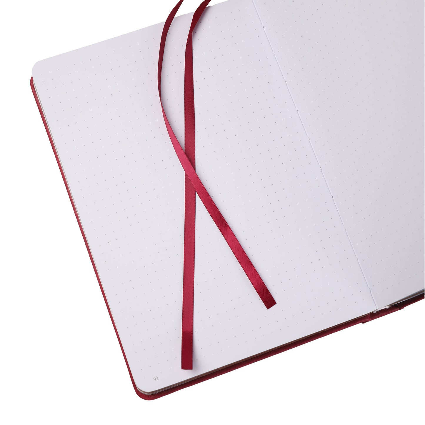 A5 Moonlight Melody Dot Grid Notebook - Red