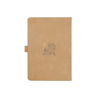 A5 Moonlight Melody Dot Grid Notebook - Sand