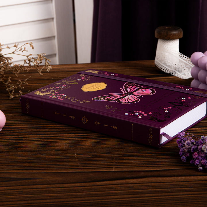 A5 Papilio Lined Notebook - Purple