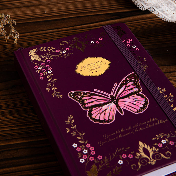 A5 Papilio Lined Notebook - Purple