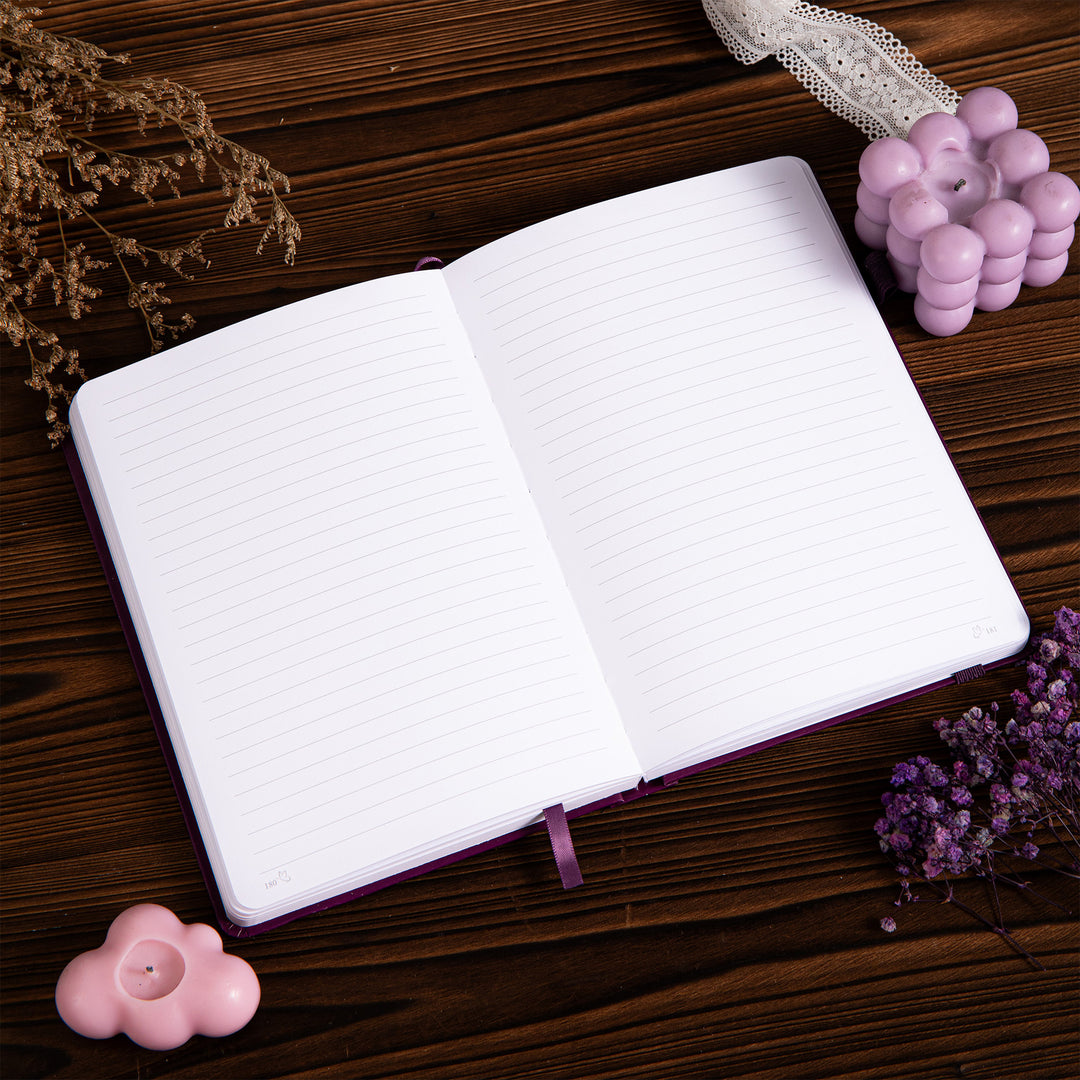 A5 Papilio Lined Notebook - Purple