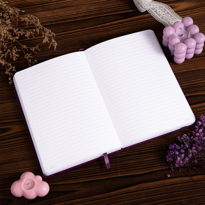 A5 Papilio Lined Notebook - Purple