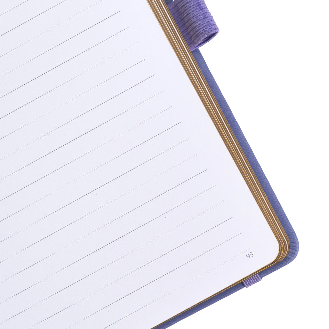 A5 Sakura & Cat Notebook - Deep Purple