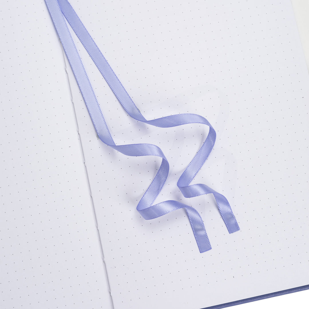 A5 Sakura & Cat Notebook - Deep Purple