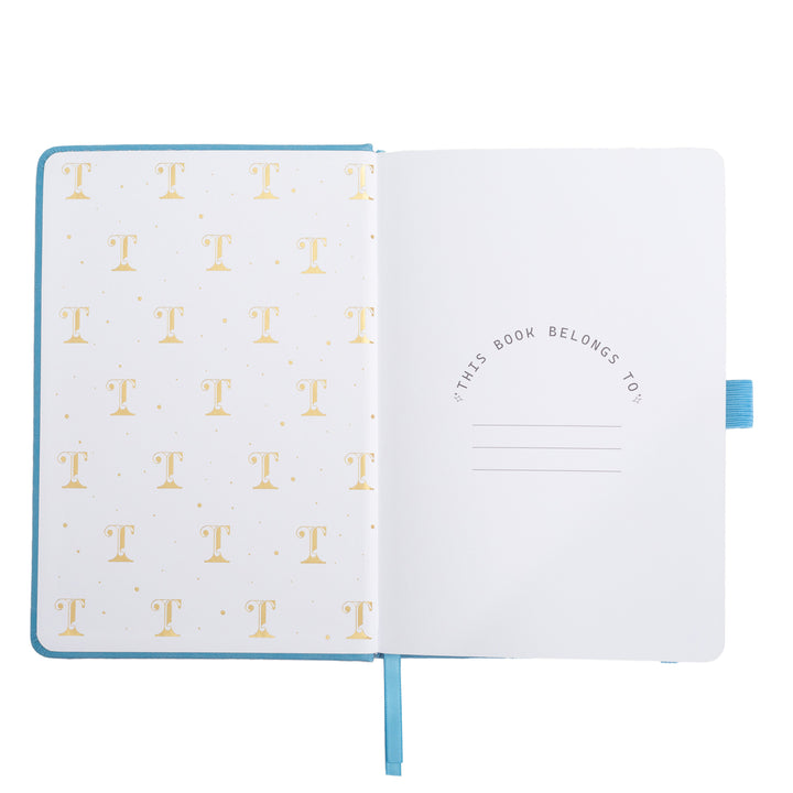 A5 Sakura & Cat Notebook - Lake Blue