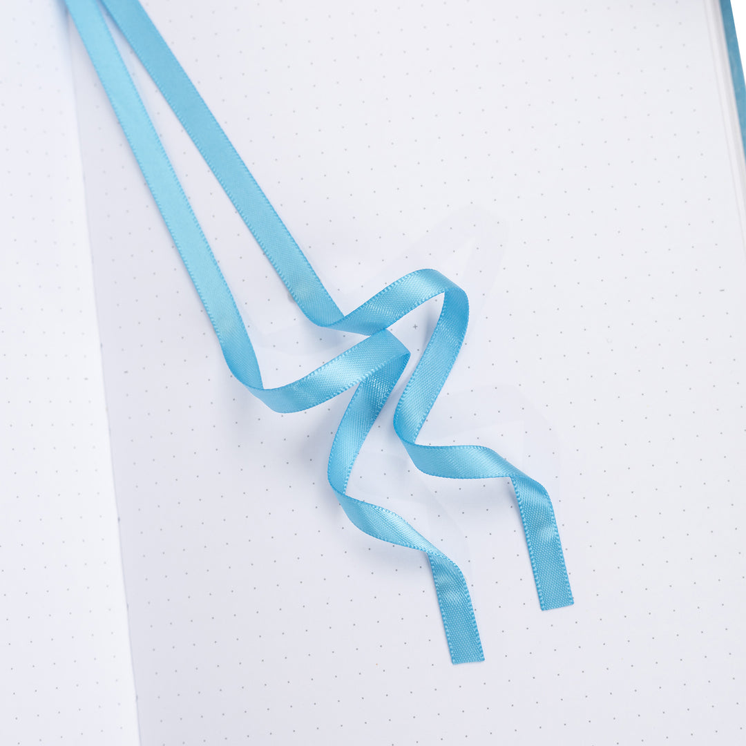 A5 Sakura & Cat Notebook - Lake Blue