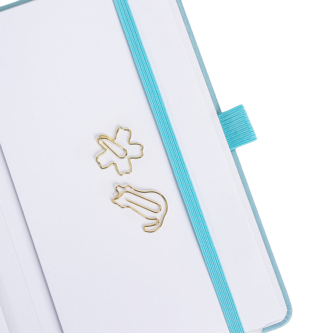 A5 Sakura & Cat Notebook - Light Blue