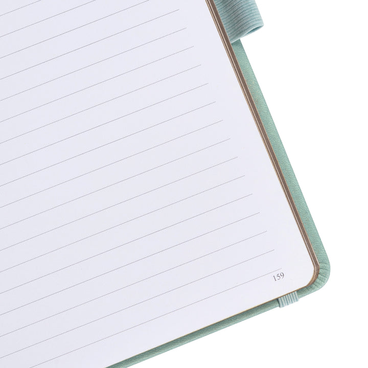 A5 Sakura & Cat Notebook - Light Green