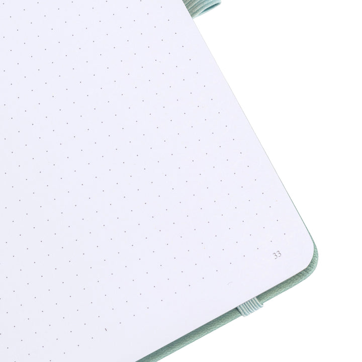 A5 Sakura & Cat Notebook - Light Green