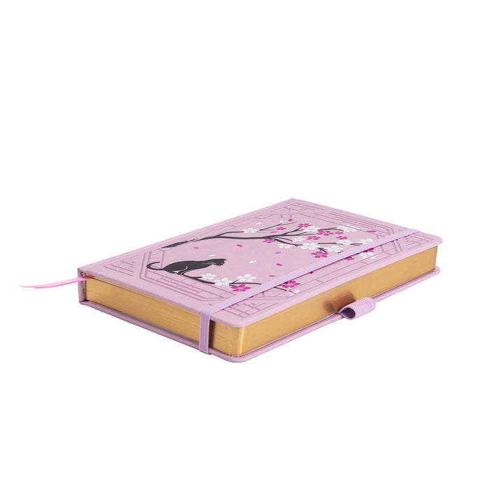 A5 Sakura & Cat Notebook - Pink