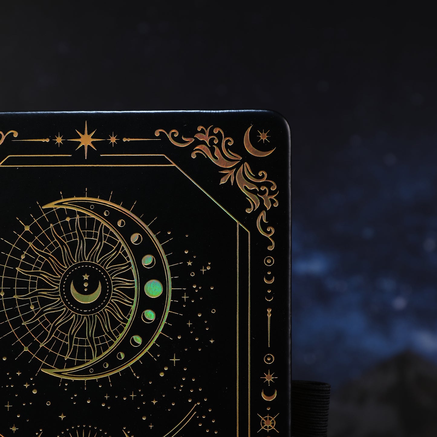 A5 Solunara Dot Grid Notebook - Black Gold