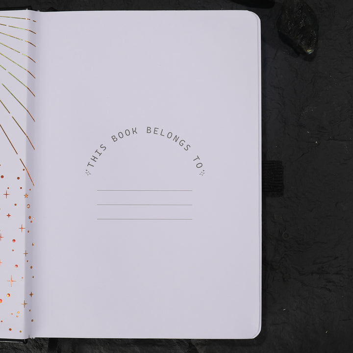 A5 Solunara Lined Notebook - Black Gold