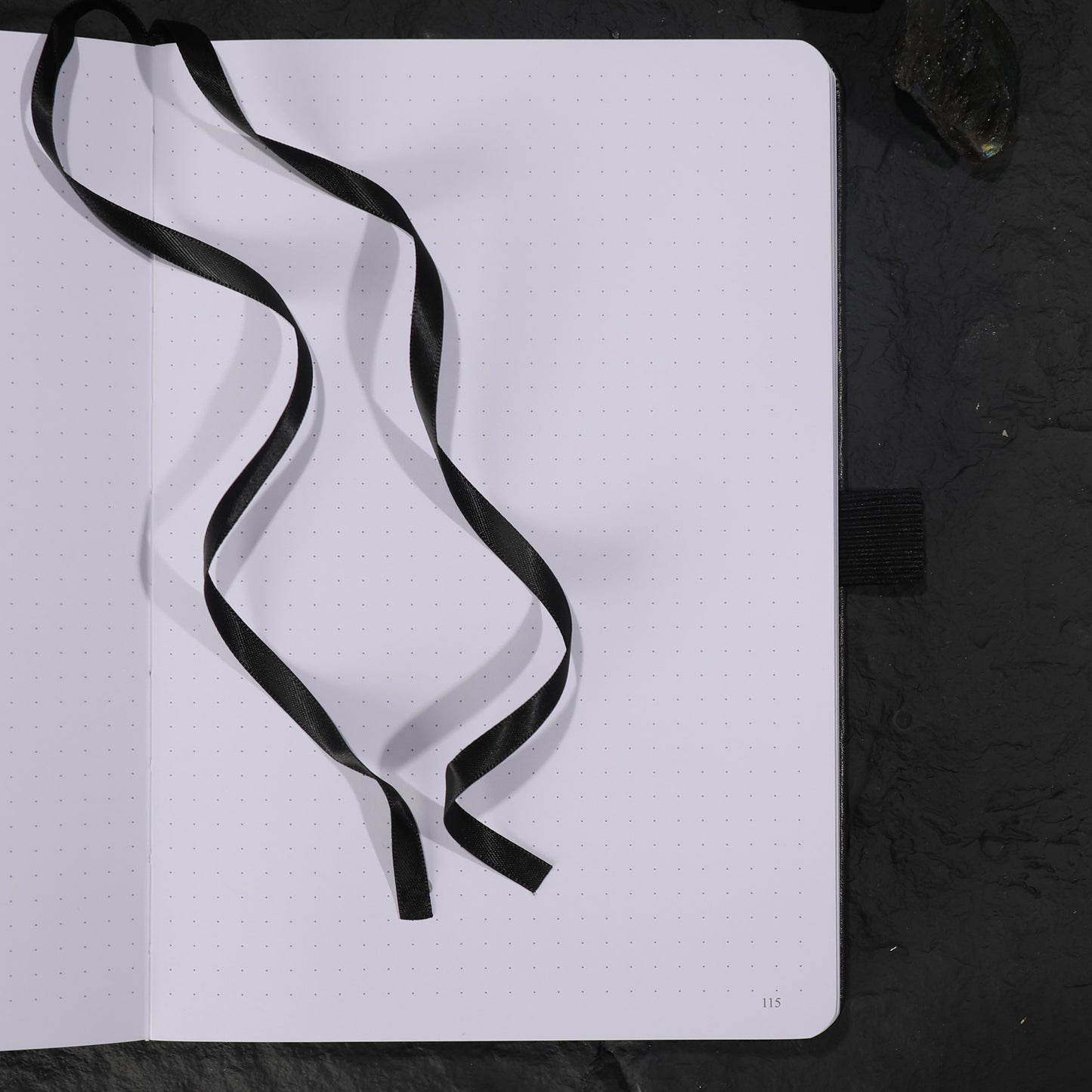 A5 Solunara Dot Grid Notebook - Black Gold
