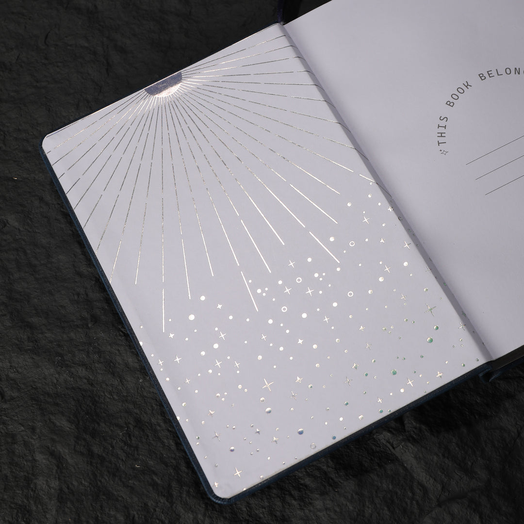 A5 Solunara Lined Notebook - Navy