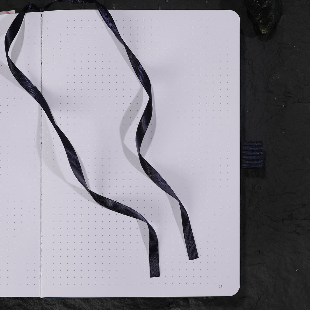 A5 Solunara Dot Grid Notebook - Navy
