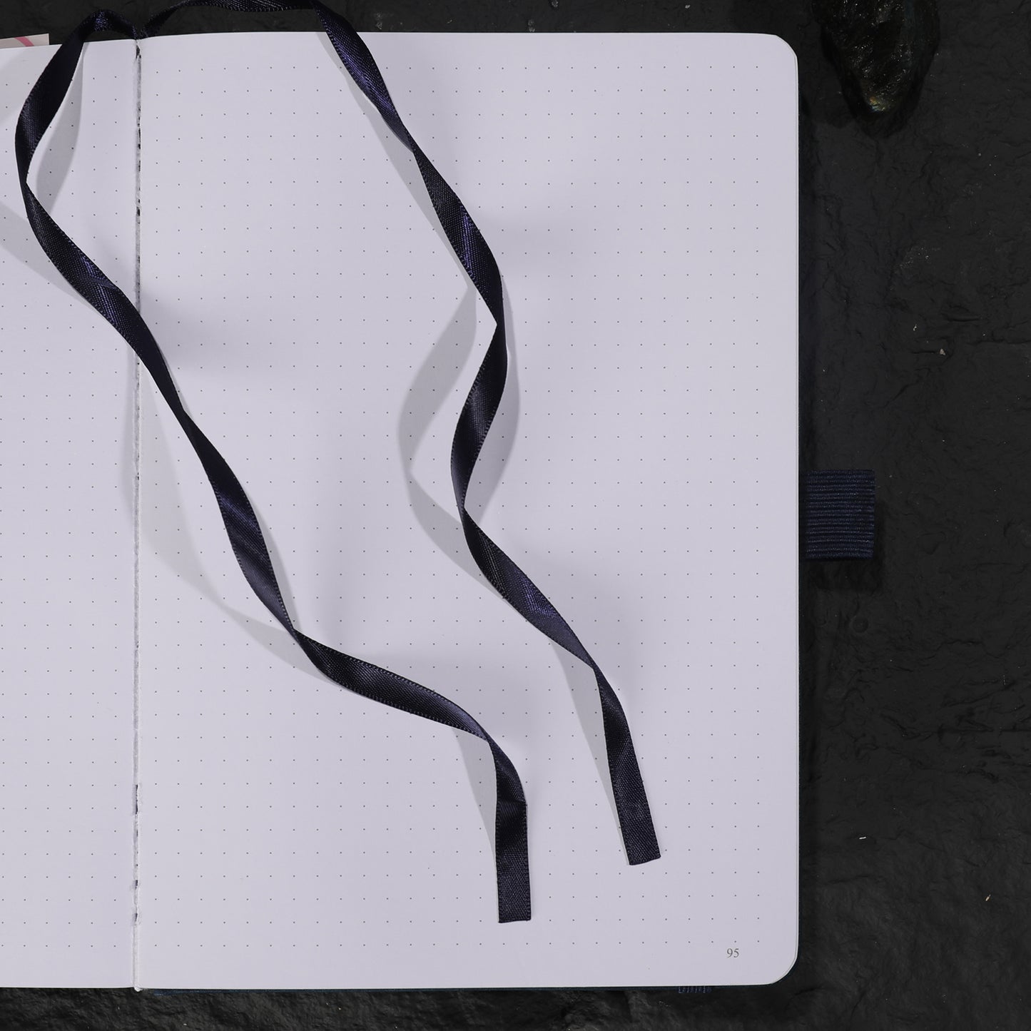 A5 Solunara Dot Grid Notebook - Navy